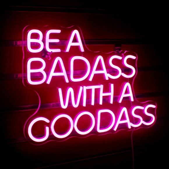 Urban Outfitters Other - Neon Be A Badass With A Good Ass Bathroom Bedroom Girls Dorm Party Bday Decor